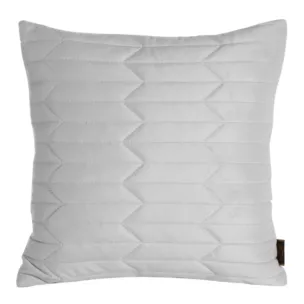 Poszewka na poduszkę 45x45 cm welwetowa pikowana metodą hot press w geometryczny wzór biała SOFIA EUROFIRANY PREMIUM