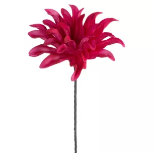 Kwiat sztuczny ciemnoróżowy z plastycznej pianki foamiran 60 cm Eurofirany