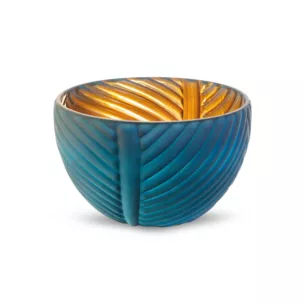 Misa dwukolorowa NADIA z dekoracyjnego szkła z wytłaczanym wzorem Eurofirany