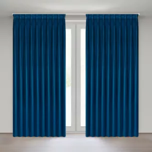 Zasłona granatowa z welwetowej tkaniny 125x270 cm system flex - MELANIE Eurofirany