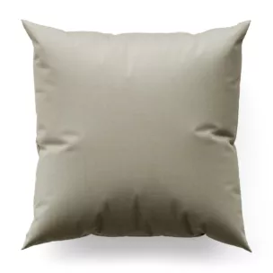 Poszewka szyta kremowa z miękkiej tkaniny o naturalnym splocie w stylu ekologicznym