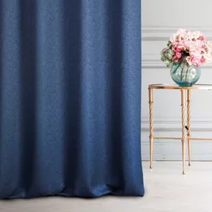 Tkanina zasłonowa o widocznym naturalnym splocie z efektem melanżu Eurofirany