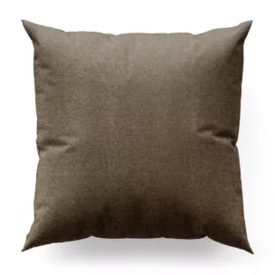 Poszewka na wymiar brązowa o naturalnym charakterze, z widocznym, ozdobnym splotem