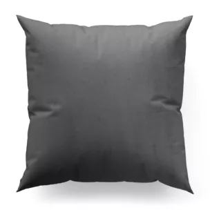 Poszewka szyta grafitowa z miękkiej tkaniny welwetowej
