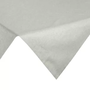 Obrus na stół naturalny 85x85 cm z żakardowej tkaniny FLASH przetykanej jasnozłotą nicią