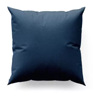 Poszewka szyta granatowa z gładkiej, przyjemnej w dotyku tkaniny z efektem melanżu