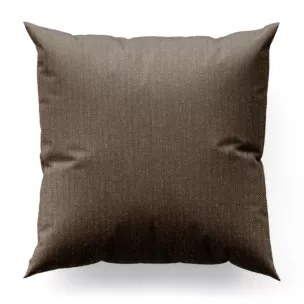 Poszewka szyta brązowo złocista z melanżowej tkaniny w stylu eko z dodatkiem nici metalicznej