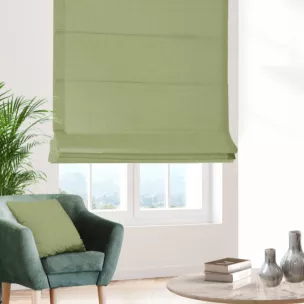 Roleta rzymska DORA - HIT jasnozielona z miękkiej tkaniny o welurowej strukturze