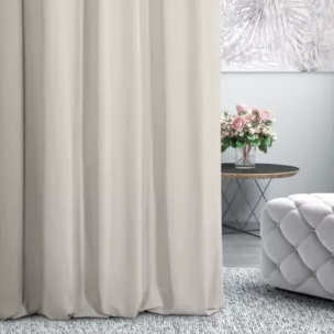 Tkanina zasłonowa miękka gładka o zamszowym chwycie Eurofirany