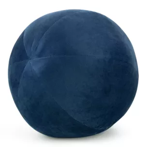 Poduszka dekoracyjna w formie kuli średnica 24 cm welwetowa granatowa GAJA Eurofirany