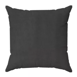Poszewka szyta grafitowa z miękkiej tkaniny o welurowej strukturze