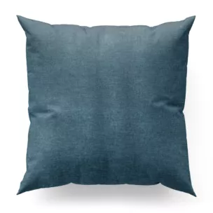 Poszewka szyta jasnoniebieska z tkaniny szenilowej z efektem melanżu