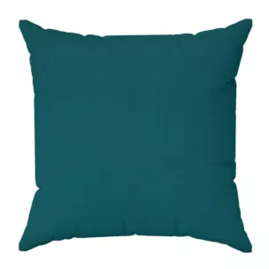 Poszewka szyta turkusowa o naturalnym, gęstym splocie w stylu eko