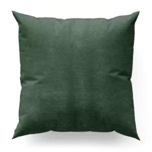 Poszewka szyta zielona z tkaniny szenilowej z efektem melanżu