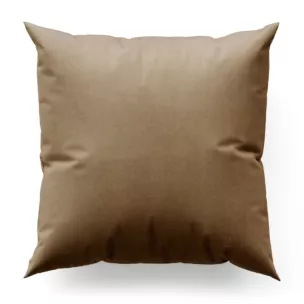 Poszewka szyta ciemnobeżowa z gładkiego, matowego welwetu