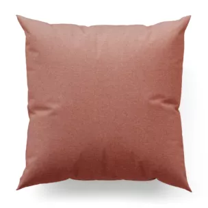 Poszewka szyta ceglasta z tkaniny typu dimout o średnim stopniu zaciemnienia