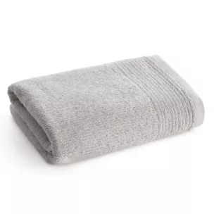 Ręcznik kąpielowy 70x140 cm bawełniany kolor jasnosrebrny zdobiony błyszczącą bordiurą 500 g/m2 LARI Eurofirany