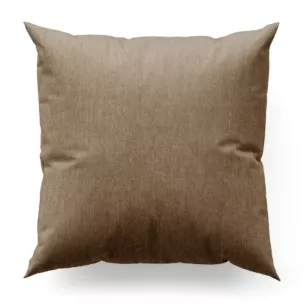 Poszewka na wymiar jasnobrązowa z miękkiej w dotyku tkaniny szenilowej