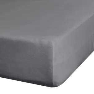 Prześcieradło jersey z gumką 120x200 cm z bawełny kolor stalowy 190 g/m2 Eurofirany Premium