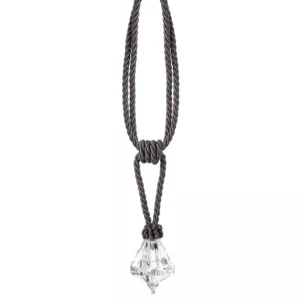 Dekoracyjny sznur do zasłon TONI upinacz z ozdobnym kryształem Eurofirany