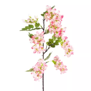 Kwiat sztuczny jasnoróżowo, zielony 85 cm