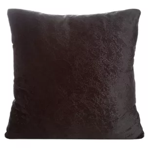 Poszewka na poduszkę 40x40 cm welwetowa z drobnym marmurowym wzorem czarna RIVA Eurofirany