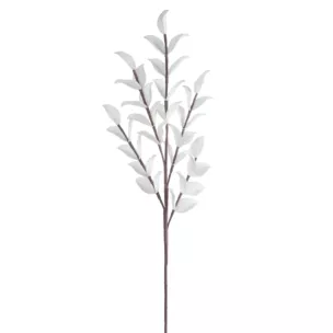 Kwiat sztuczny biały z plastycznej pianki foamiran 95 cm Eurofirany