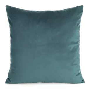 Poszewka na poduszkę 45x45 cm welwetowa o delikatnym połysku gładka ciemnoniebieska GAJA 1 Eurofirany