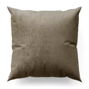 Poszewka na wymiar beżowa z miękkiej półmatowej tkaniny welwetowej
