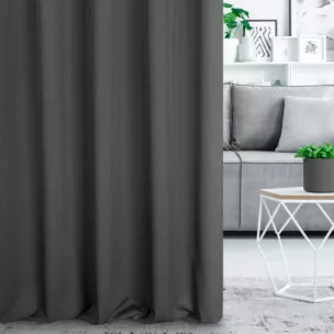 Zasłona szyta na taśmie fala stalowa z miękkiej tkaniny z efektem melanżu