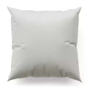 Poszewka szyta biała z miękkiej tkaniny o naturalnym splocie w stylu ekologicznym