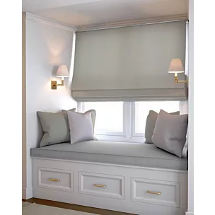 Roleta rzymska DORA - HIT ciemnosrebrna z miękkiej tkaniny o welurowej strukturze