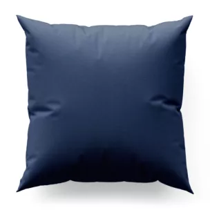 Poszewka szyta ciemnoniebieska z miękkiej tkaniny w drobny wzór jodełkowy