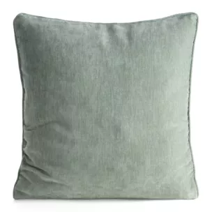 Poszewka na poduszkę 45x45 cm szenilowa miętowa z ozdobną lamówką - VANI Eurofirany
