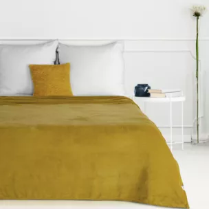 Koc  150x200 cm miodowy miękki i delikatny w dotyku jednokolorowy koc SIMPLE 1 Eurofirany