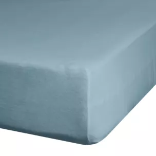 Prześcieradło jersey z gumką 120x200 cm z bawełny kolor niebieski 125 g/m2 Design 91 Eurofirany