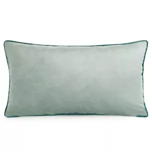 Poduszka 30 x 50 cm welwetowa szałwiowa z kontrastującą lamówką GAJA 3 Eurofirany