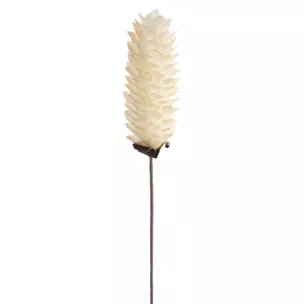 Kwiat sztuczny kremowy z plastycznej pianki foamiran 60 cm Eurofirany