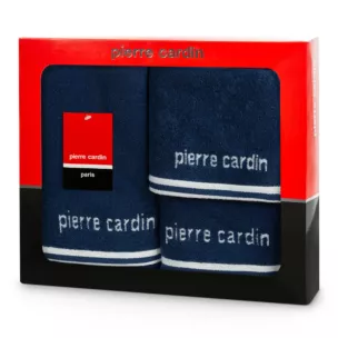 Zestaw ręczników bawełnianych na prezent 3 szt kolor granatowy 500 g/m2 ROCCO Pierre Cardin Eurofirany