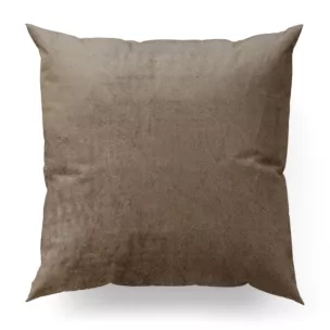 Poszewka na wymiar brązowa z miękkiej półmatowej tkaniny welwetowej