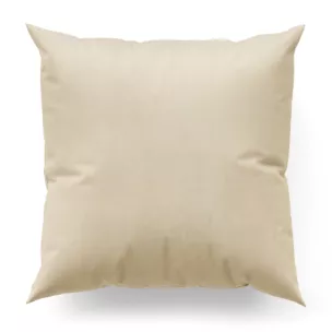 Poszewka szyta kremowa z miękkiej tkaniny welwetowej