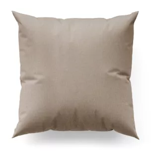 Poszewka szyta szara z tkaniny z dodatkiem połyskującej nici, z widocznym ozdobnym splotem