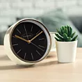 Dekoracyjny zegar stołowy w minimalistycznym stylu z logiem EUROFIRANY