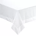Obrus na stół 145x400 cm biały zdobiony kantą - LUCY - Eurofirany