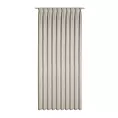 Zasłona beżowa o płóciennym splocie z efektem melanżu 125x270 cm system flex - JULA Eurofirany