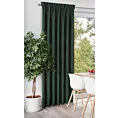 Zasłona ciemnozielona z tkaniny welurowej 420x260 cm taśma - Dora Eurofirany