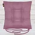 Poduszka na krzesło dwustronna 40 x 40 x 8 cm welurowa ciemnoróżowa ADORE Eurofirany