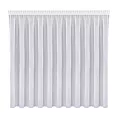 Firana biała z gładkiego mlecznego woalu wykończona szwem obciążającym VIOLET 500x200 cm taśma Eurofirany
