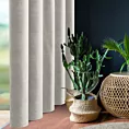 Zasłona jasnoszara z tkaniny welurowej 420x260 cm tunel Dora Eurofirany