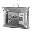 Narzuta welwetowa srebrna 220x240 cm pikowana metodą hot press SOFIA 5 EUROFIRANY PREMIUM